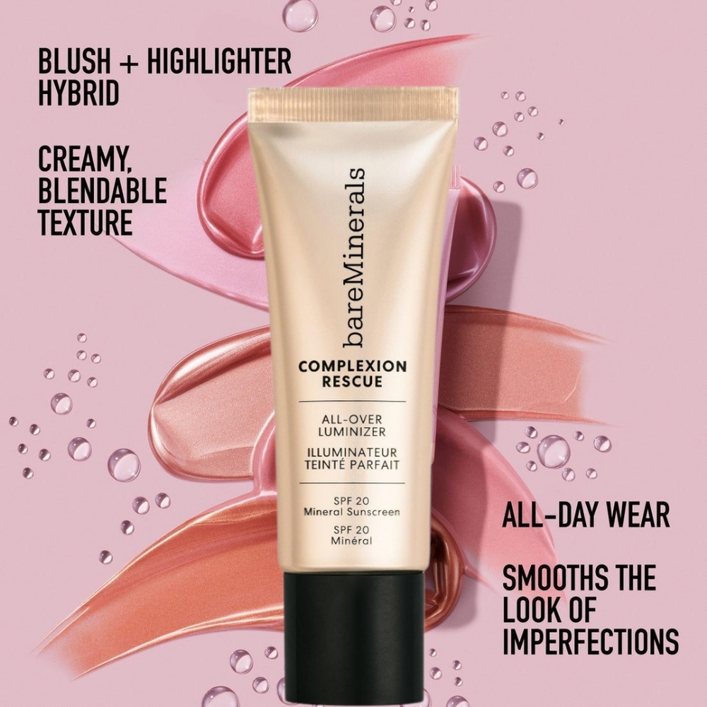 bareMinerals Complexion Rescue All-Over Luminizer - Rose Gold - Picture 2 of 14